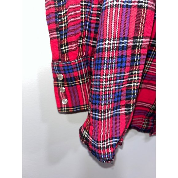 Wrangler Mens Shirt Pearl Snap Western Size XLT Red - Picture 9 of 9